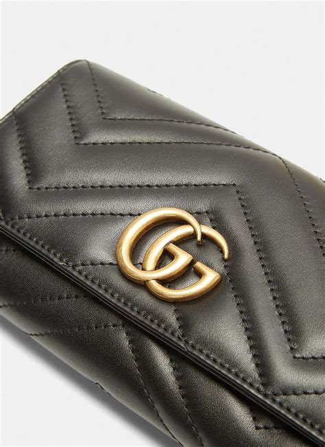 gucci women's wallet black